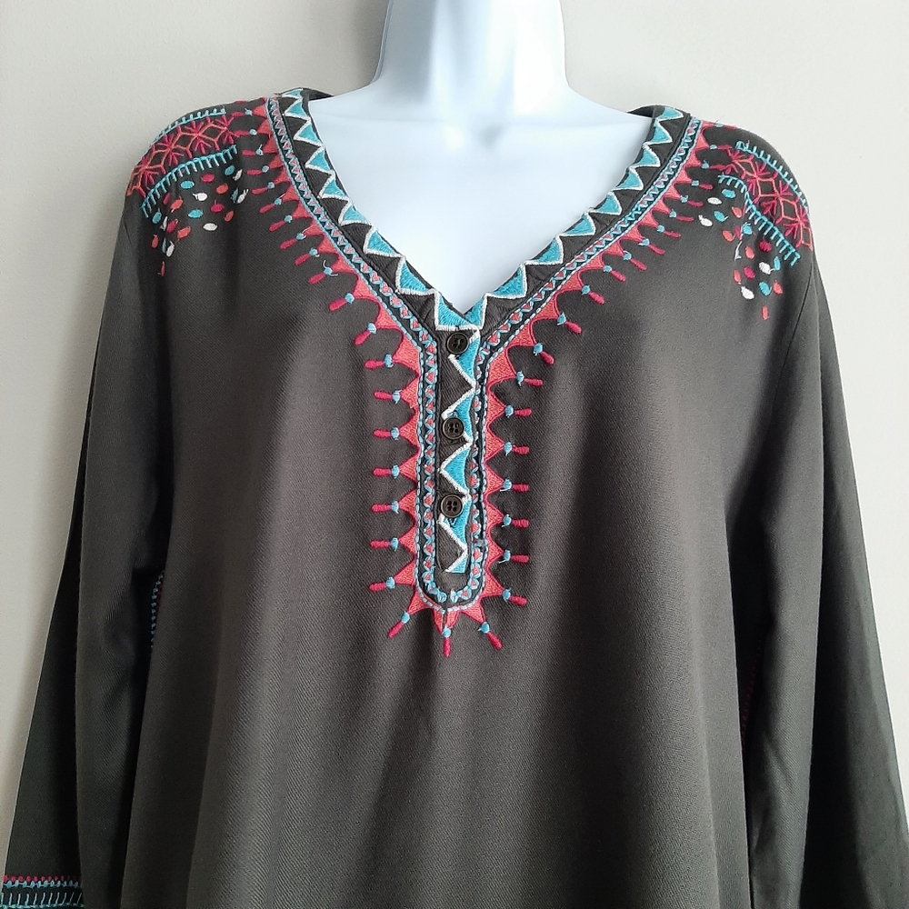 Time For Me Boho Top Size Large - Picture 11 of 16
